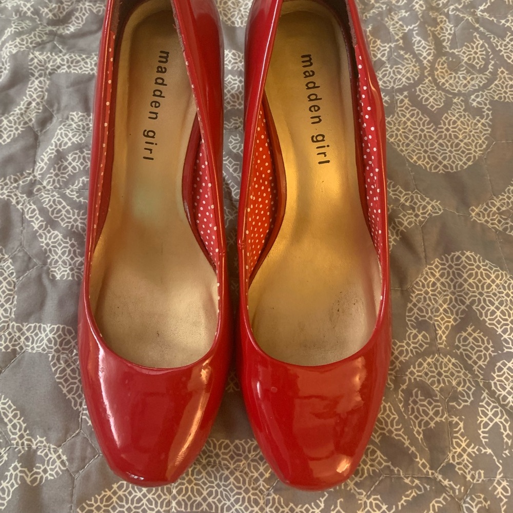 Madden Girl patent leather pumps